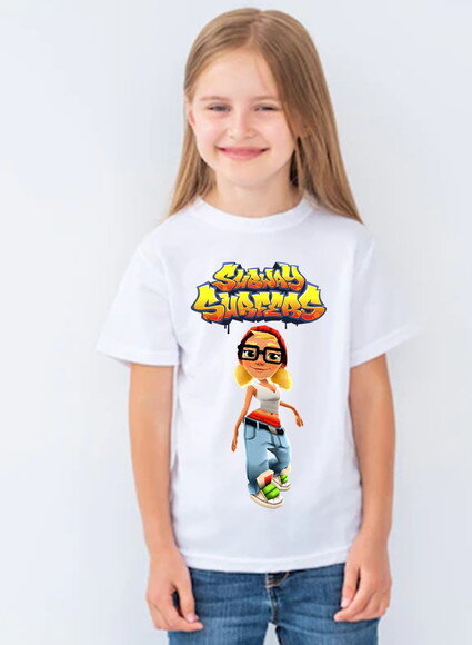 Camiseta para Menina Subway Surfers