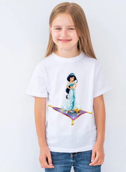 Camiseta Para Meninas Princesas Disney