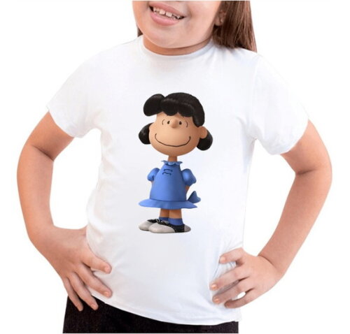 Camiseta para Meninas Tema Snoopy Colocamos Nome