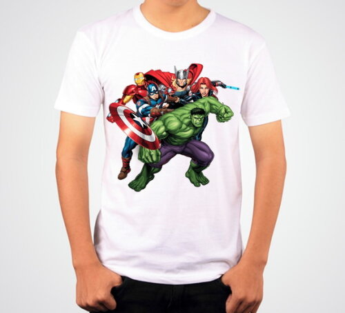 CAMISETA PARA MENINOS ANIVERSARIO TEMA OS VINGADORES