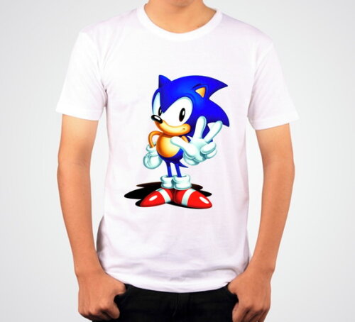 Camiseta Para Meninos Tema Sonic
