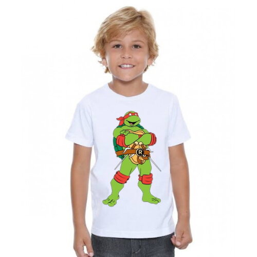 Camiseta Para Meninos Tema Tartauga Ninja