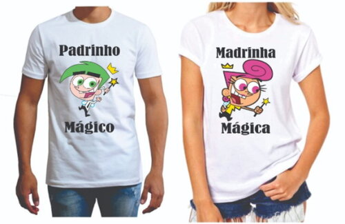 Camiseta para Padrinho e Madrinha