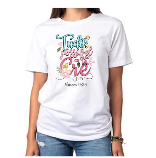 Camiseta para Mulheres Versiculos