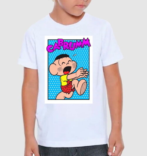 Camiseta Personaliza Basica para Meninos Turma da Monica
