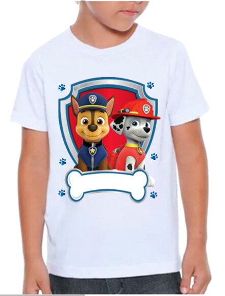 Camiseta Patrulha Canina para Meninos