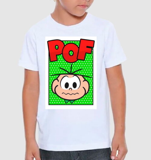 Camiseta Personaliza para Meninos Turma da Monica Cebolinha