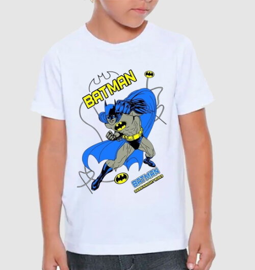 Camiseta Personalizada Batmam para Aniversario Colocamos Nom