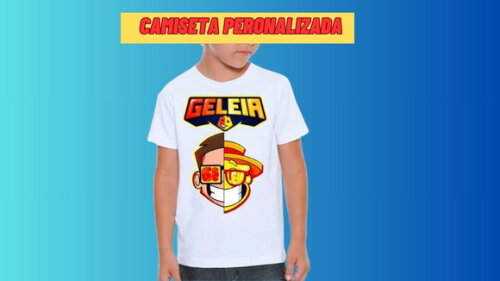 Camiseta Personalizada do Youtuber Geleia