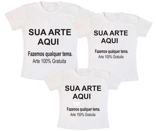 Camiseta Personalizada Escolha Seu Tema