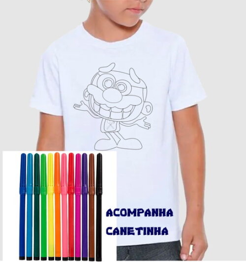Camiseta Personalizada para Colorir Jose Comilão