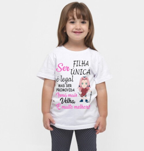 camiseta personalizada promovida irmã mais velha