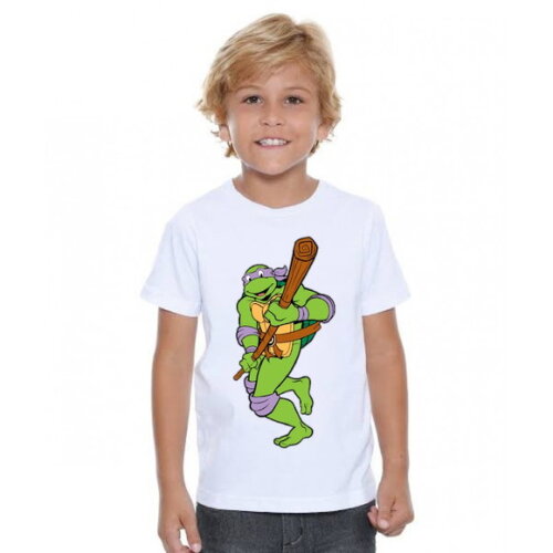 Camiseta Personalizada Tartaruga Ninja para Aniversario