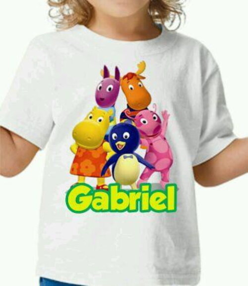 Camiseta personalizada turma backyardigans