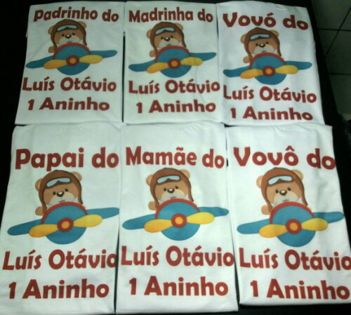 Camiseta personalizada ursinho aviador