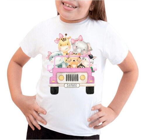Camiseta Safari para Meninas
