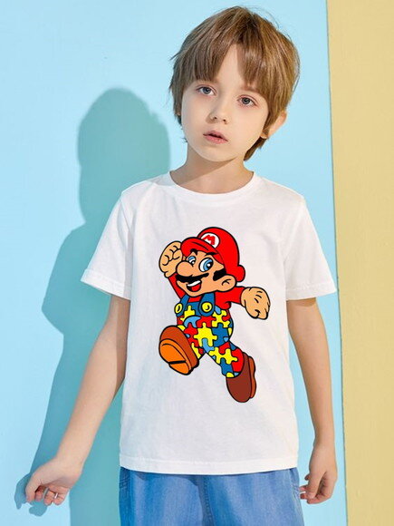 Camiseta Super Mario Autismo