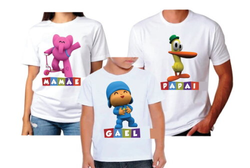 Camiseta Unicornio Pai Mae e Filho