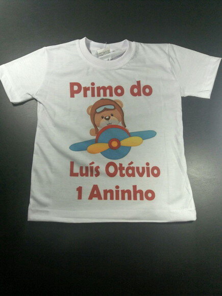 Camiseta ursinho aviador