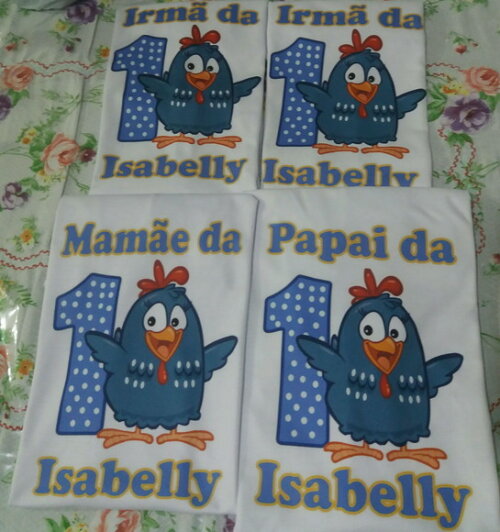 Camisetas Personalizada Galinha Pintadinha