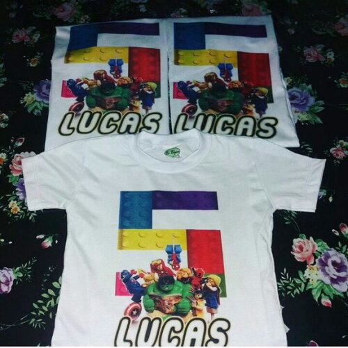 Camisetas personalizadas lego liga da justica