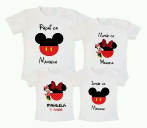Camisetas personalizadas kit familia