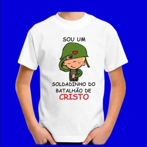 Kit 15 Camiseta Infantil Evangelica
