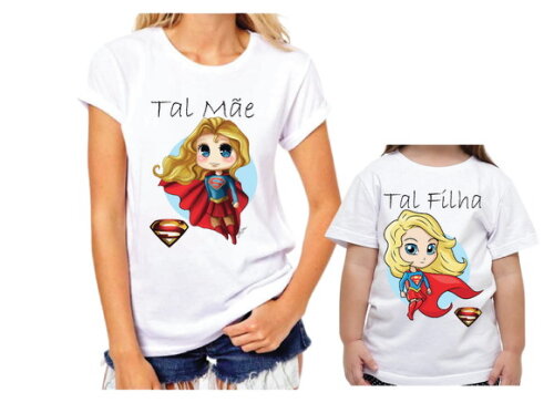 KIT 2 CAMISETAS PARA MÃE E FILHA TAL MÃE TAL FILHA PERSONALI