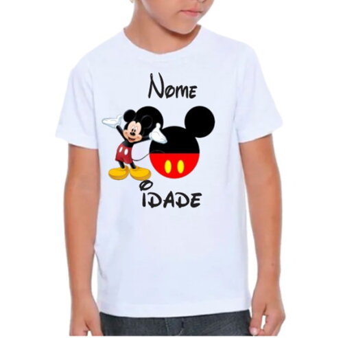 Kit 2 Camisetas Personalizada para Aniversario Tema