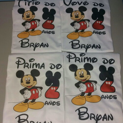 Kit 3 Camisetas Personalizadas Adulto