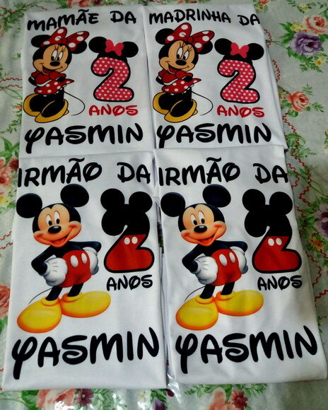 Kit 3 Camisetas Personalizadas Adulto