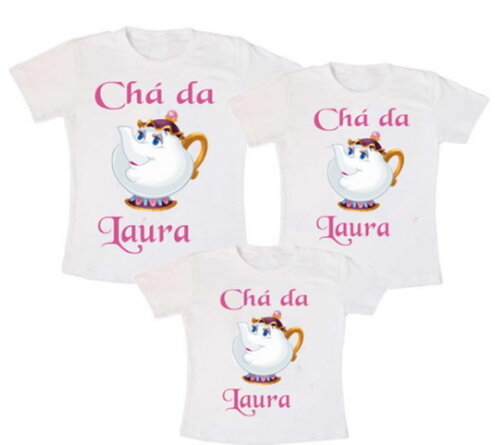 kit camiseta chá revelação envio rapido