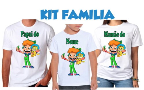 Kit Camiseta Gato Galactico