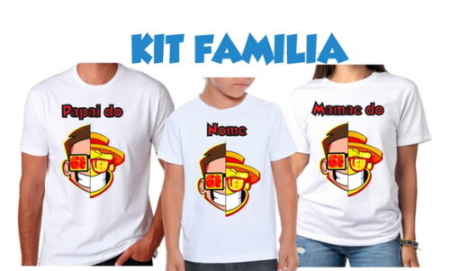 Kit Camiseta Youtuber Geleia