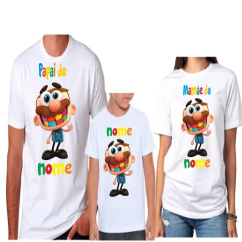 Kit de Camiseta para Familia Tema Jose Comelão