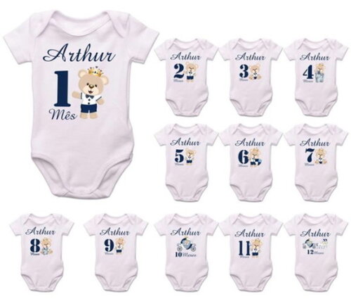 KIT MESVERSARIO URSINHO PRINCIPE COLOCAMOS NOME DA CRIANÇA