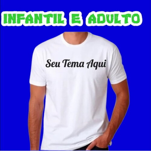 Kit10 Camiseta Brancas Personalizadas Estampa Somente Frente