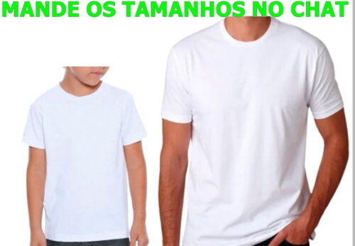 Lote com 15 Camisetas para Sublimação