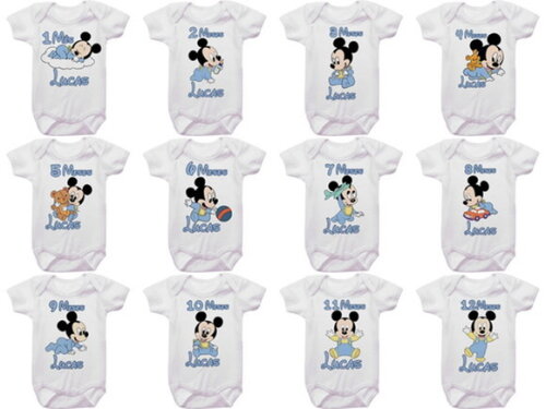 mickey baby kit mesversario com nome e meses
