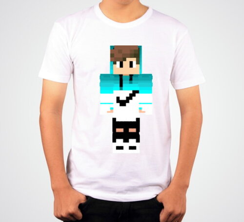 Minecraft Camiseta Infantil Para Aniversario