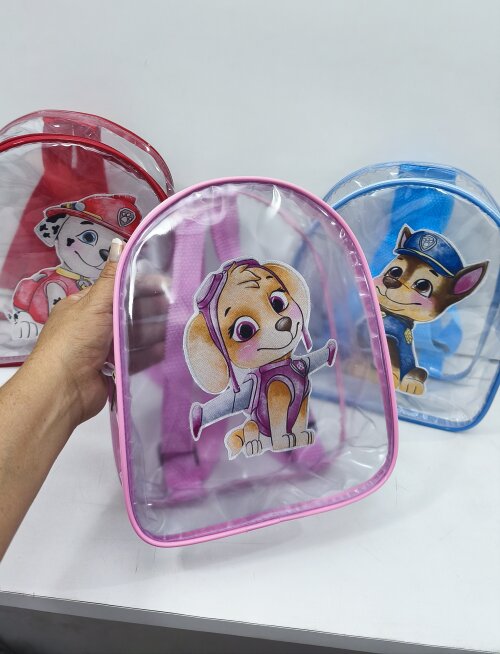 Mochila plástico personalizada