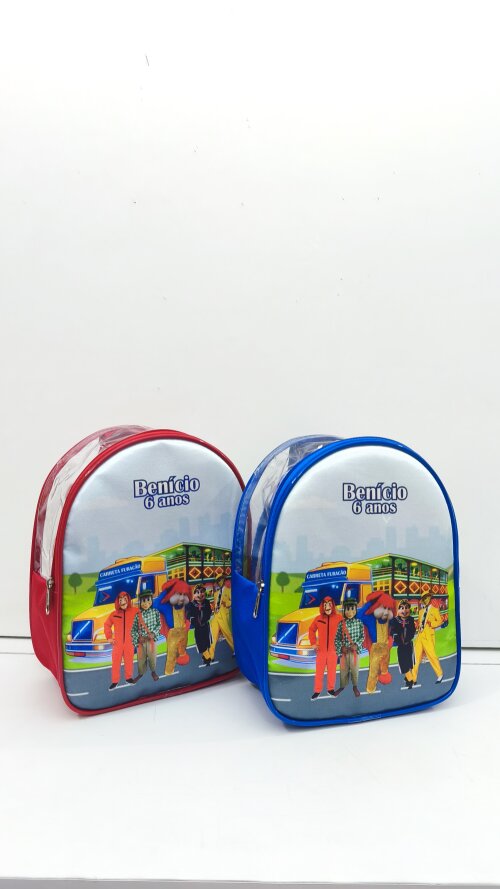 Mochila plástico personalizada