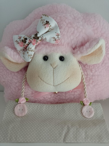 Porta Maternidade Ovelha Rosa