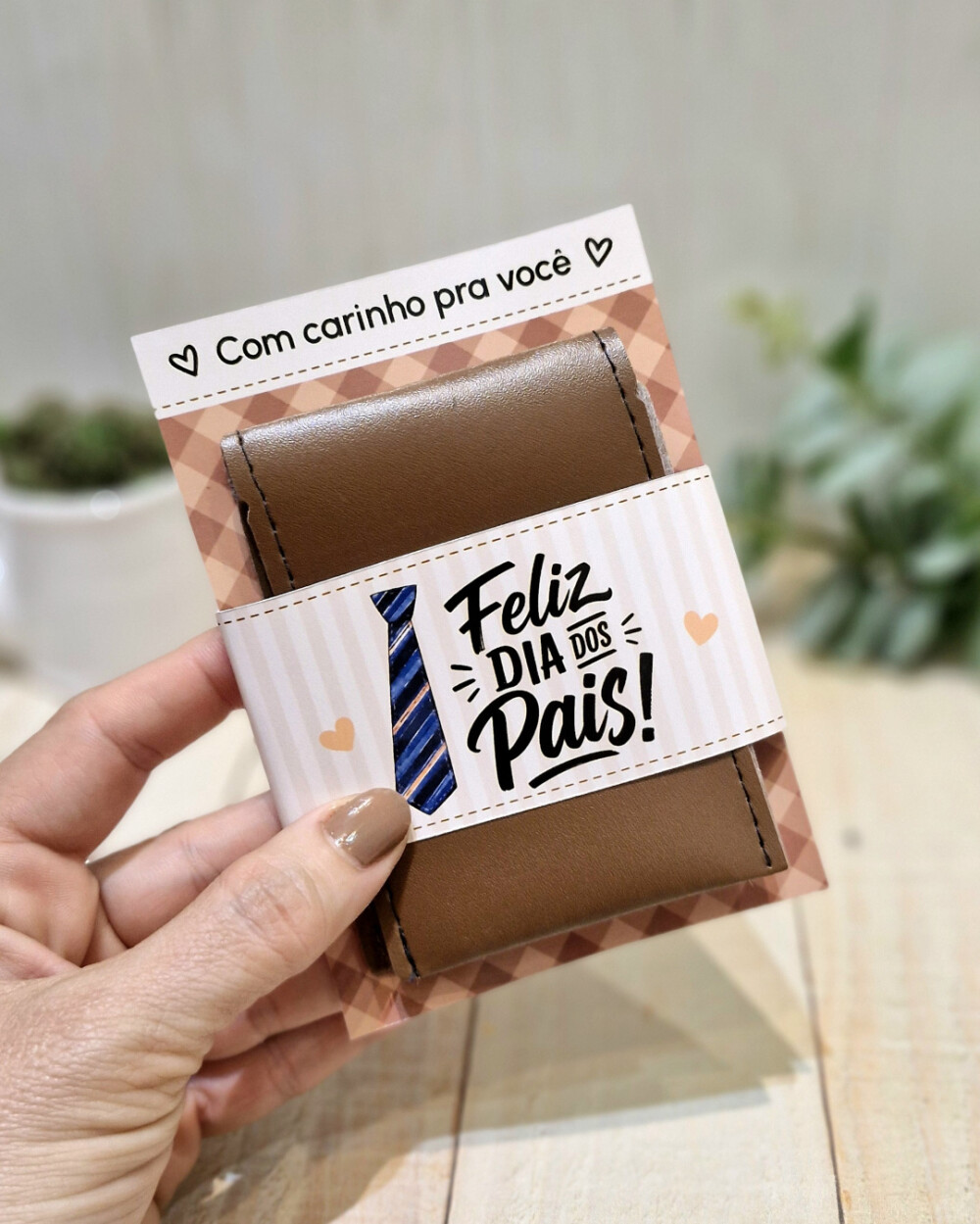 Porta Cartão Dia dos Pais Personalizado