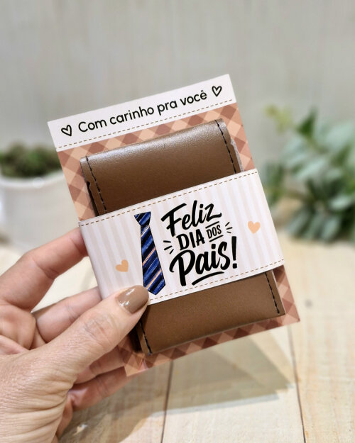 Porta Cartão Dia dos Pais Personalizado