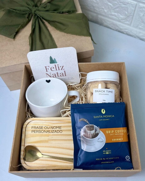Kit Natal Xícara com Pires Personalizado