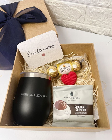 Kit Presente Amor Copo Térmico Personalizado