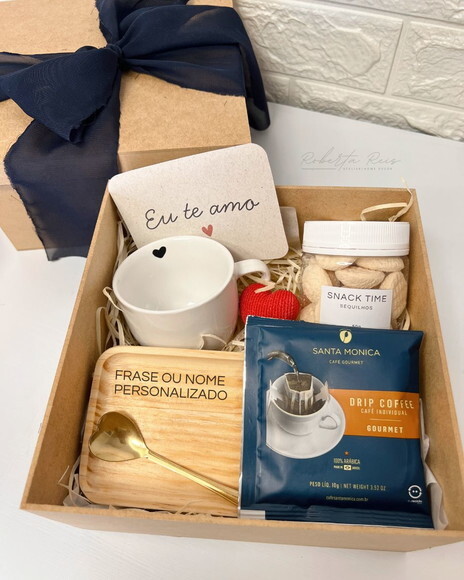 Kit Presente Amor Xícara e Pires Personalizado