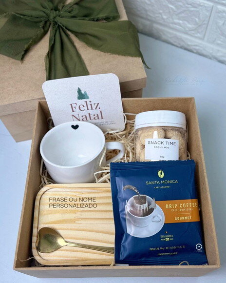 Kit Natal Xícara com Pires Personalizado