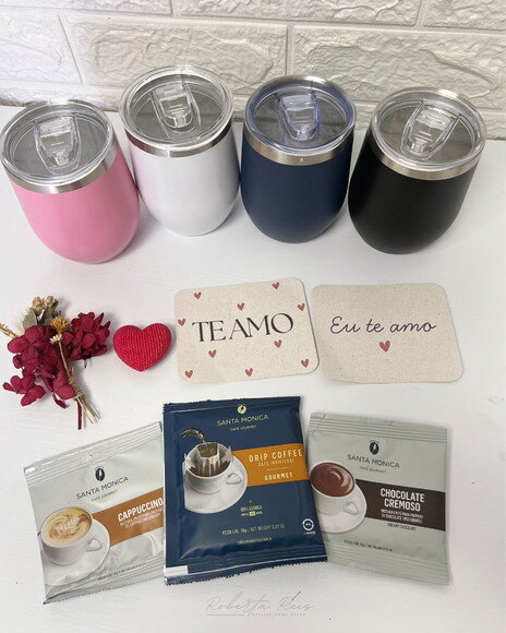 Kit Presente Amor Copo Térmico Personalizado